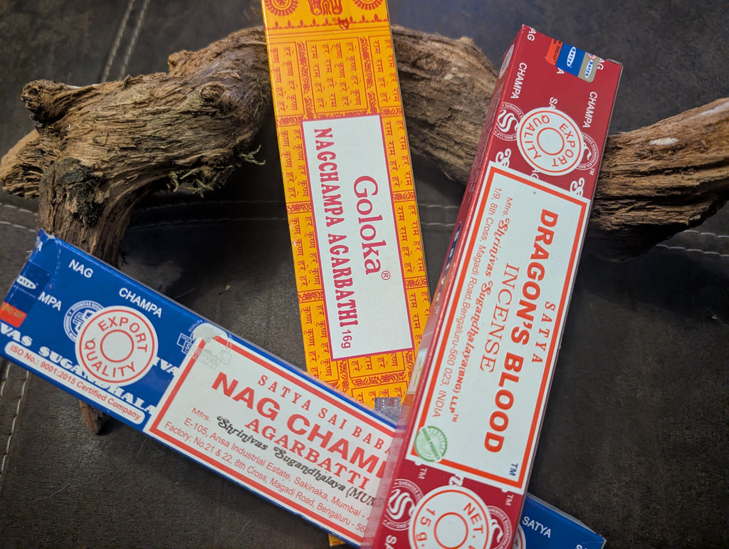 Räucherstäbchen Goloka Nag Champa gelb
