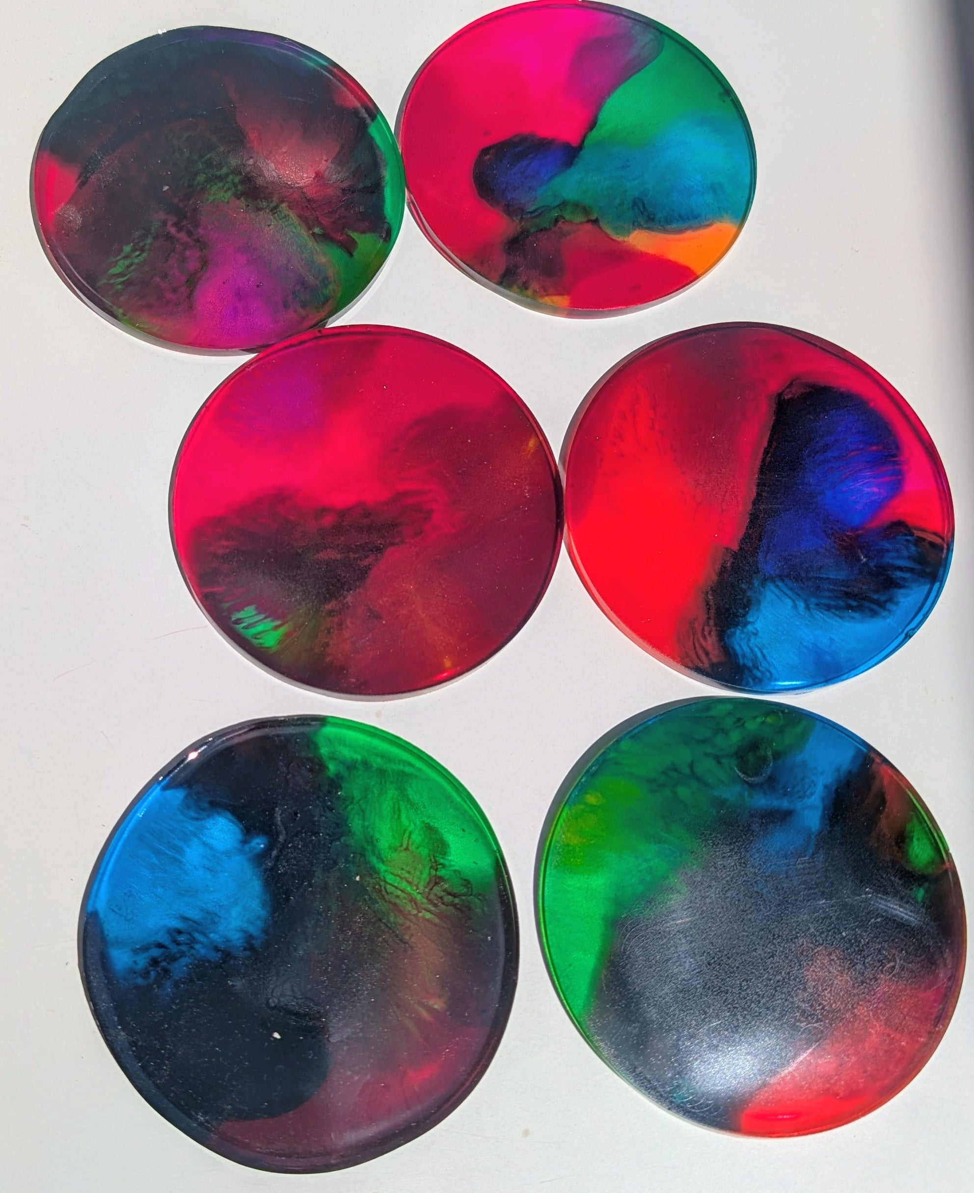 Regenbogenscheiben von 3,5 - 25,5 cm